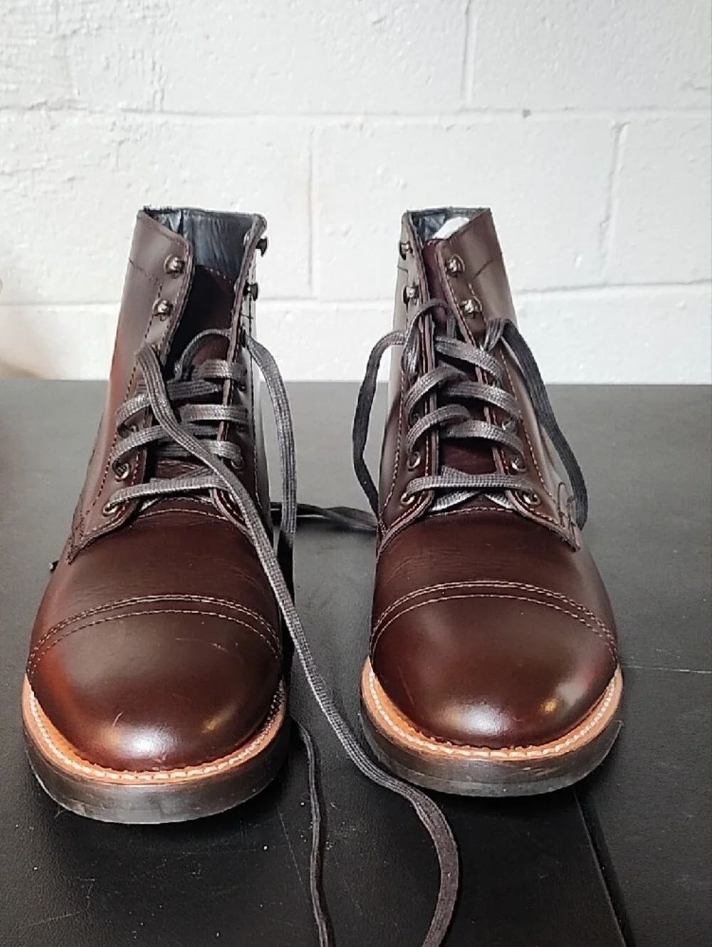 Thursday Men's Captian Brown Leather Lace-Up Boots
